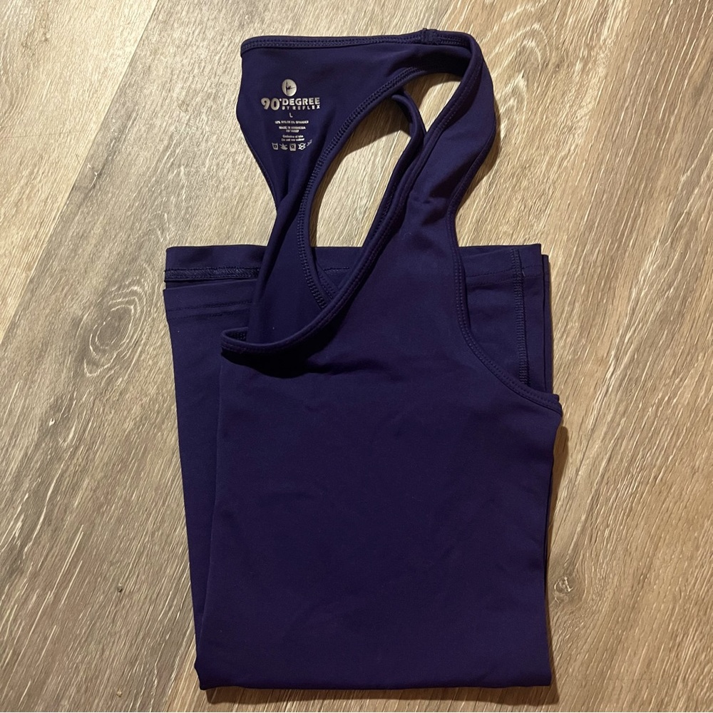Navy Blue 90 Degree By Reflex Workout Tank